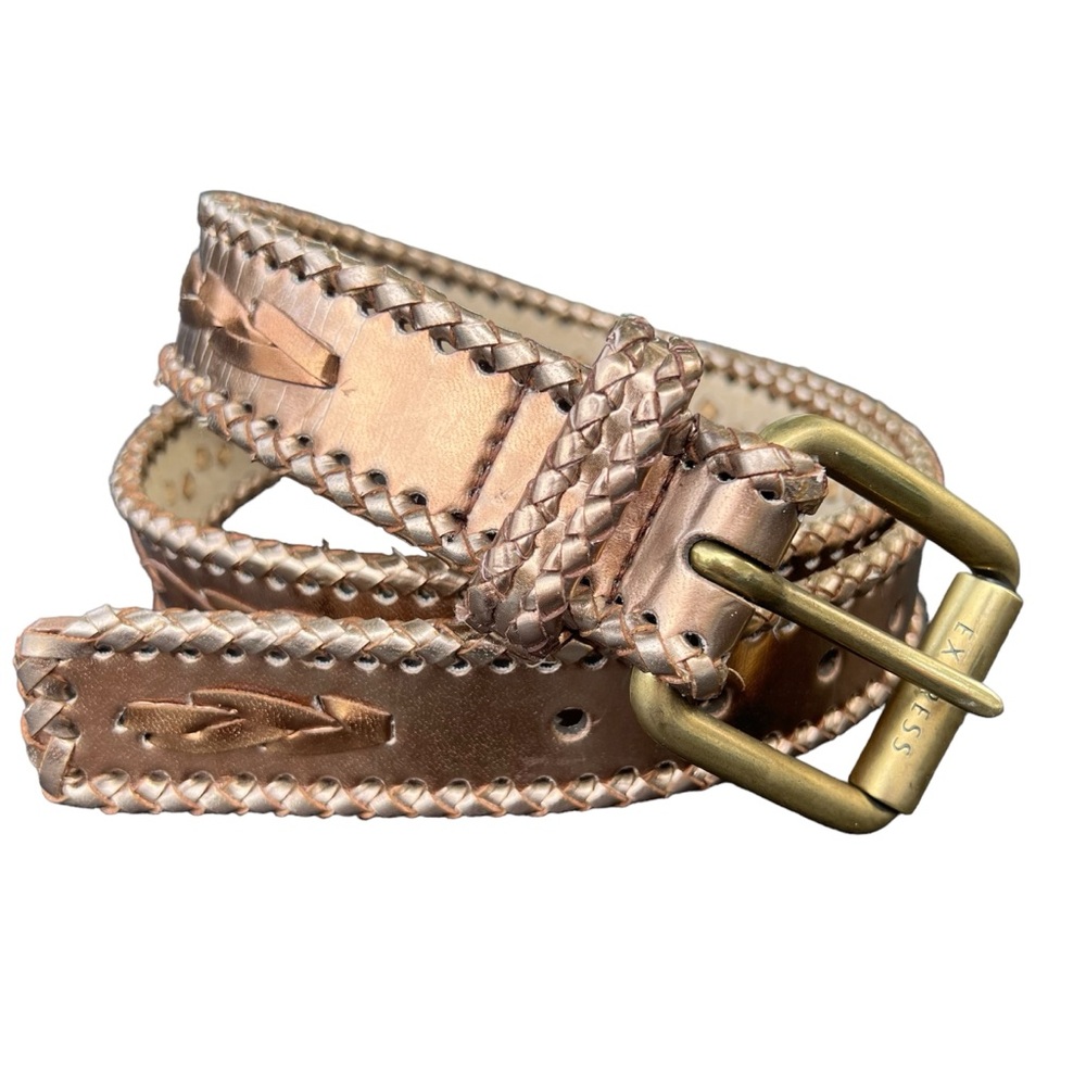 NWT Express Leather Braided Belt